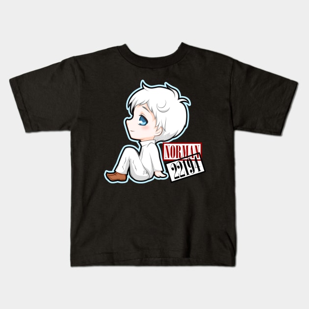 Chibi Norman Yakusoku no Neverland Kids T-Shirt by LoShimizu